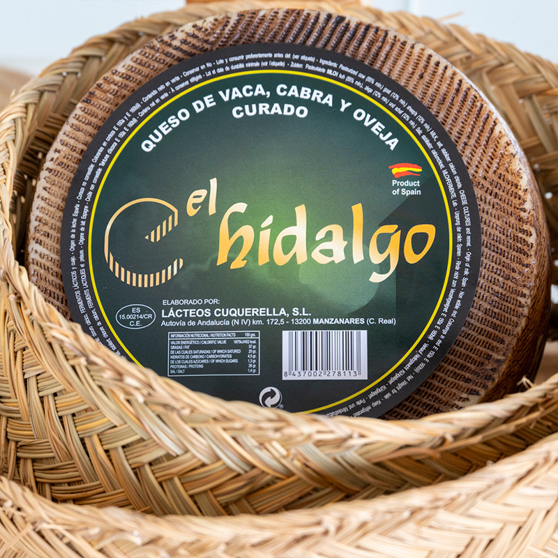 Queso de 3kg mezcla curado EL HIDALGO